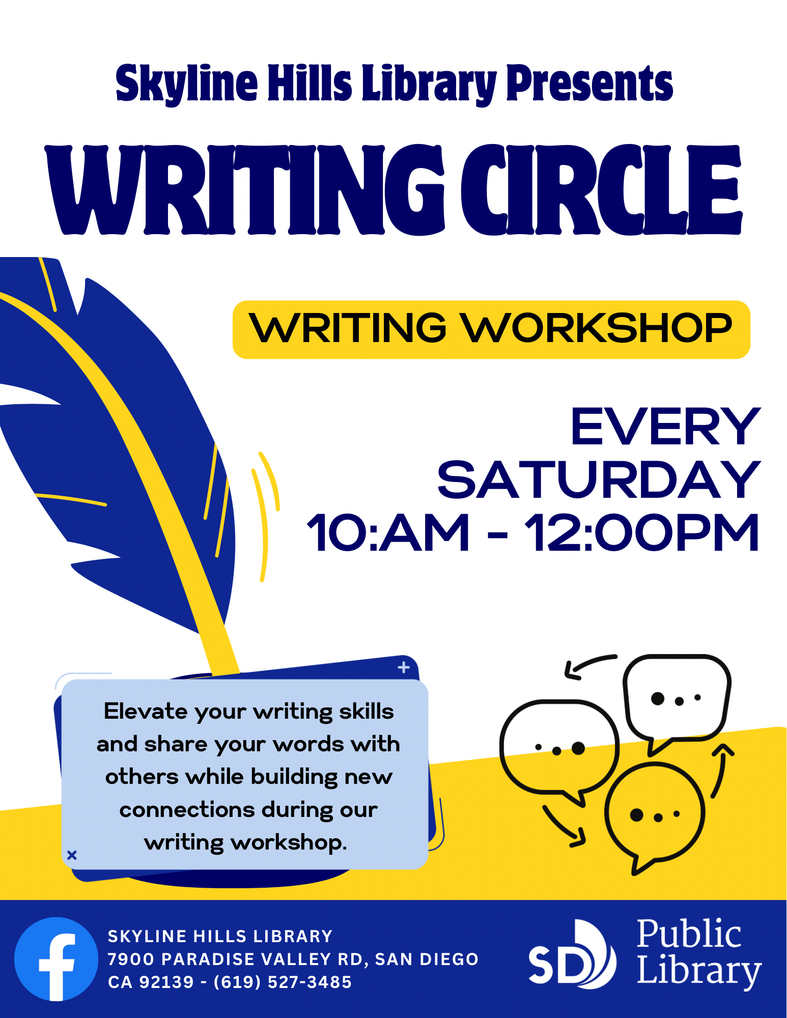 creative writing workshops san diego